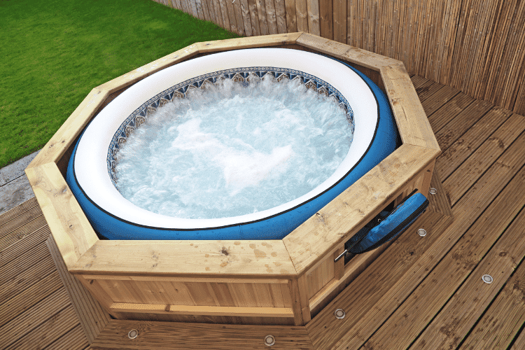 an external insulated inflatable hot tub