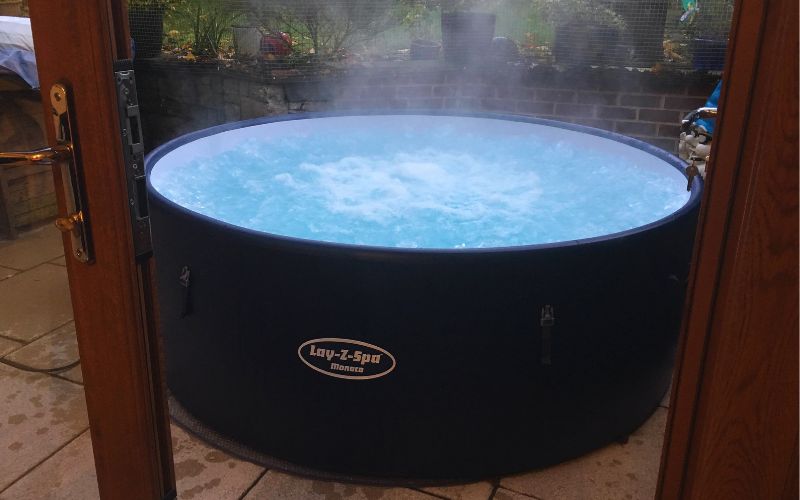 heating up a lazy spa
