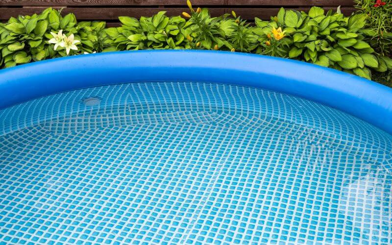 a clean inflatable pool