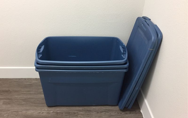 plastic storage bin